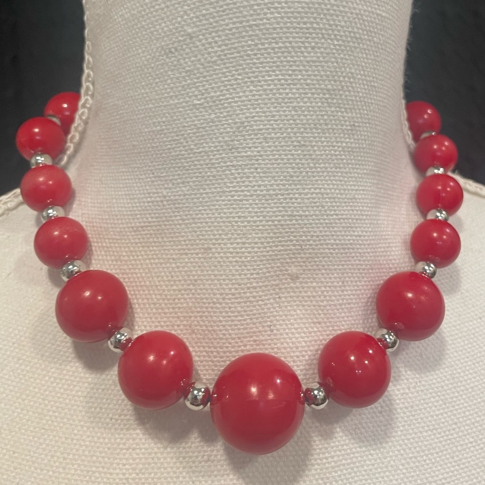 Red Beaded Necklace